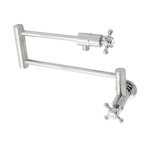 KS4101BX Metropolitan Wall Mount Pot Filler, Polished Chrome